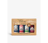 Warner's Gift by Nature Gin Gift Set - 4x 5cl Bottles of Natural Fruit Flavoured Alcohol Drinks: London Dry, Raspberry, Elderflower, Rhubarb - Pink Gin Alcohol Miniatures Gifts for Women/Gifts for Men