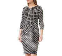 Gina Bacconi Printed Jersey Cowl Neck Dress, Taupe, 18