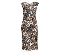 Gina Bacconi Women's Abstract Print Dress Cocktail, Olive, 14