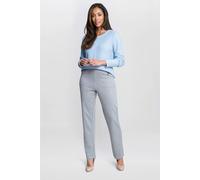 Gina Bacconi Women's Anna-Maria Tailored Trouser in Grey | Size: Large Gina Bacconi Grey L
