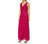 Gina Bacconi Women's Beaded Maxi Dress Cocktail, Damson, 14