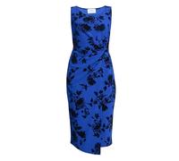 Gina Bacconi Women's Floral Midi Dress Cocktail, Cobalt, 20