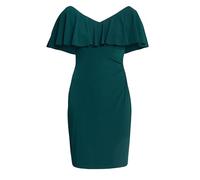 Gina Bacconi Women's Flutter Sleeve Cocktail Dress, Bottle Green, 12