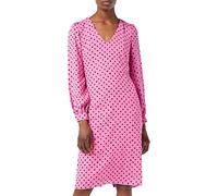 Gina Bacconi Women's Spot Georgette Dress Cocktail, Pink/Black, 16