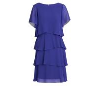 Gina Bacconi Women's Tiered Chiffon Dress Cocktail, IRIS, 18