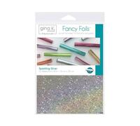 iCraft Gina K Designs Fancy Foil 6"X8" 12/Pkg, Sparkling Silver, 6" x 8" Sheets