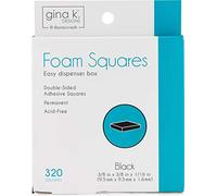 Gina K Designs GINA K Foam Squares, Black, 320pcs, One Size