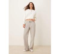 Gina Tricot Womens straight leg joggers in light grey - Size 2XL