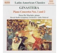 GINASTERA/DE MARINOS/MALAVAL/SLOVAK RADIO SO: PIANO CONCERTOS 1 & 2 - CD