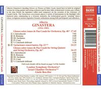GINASTERA: GLOSSES ON THEMES OF PABLO CASALS; VARIACIONES CONCERTANTES NEW CD