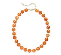 GINAZL Natural Stone Beaded Choker Necklace for Women, Chunky Multicolor Gemstone Handmade Necklace, Boho Trendy Waterproof Hypoallergenic Summer Beach Jewelry Gifts for Women, S, Stone, No Gemstone
