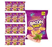 Ginco Bacon Tasty Crisps (Pack of 12) - American,Bar,Pub,Savoury Snacks