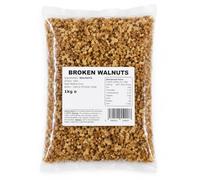 Ginco Broken Walnuts 1kg, Shelled Walnut Pieces for Baking & Cooking