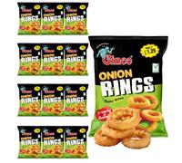 Ginco Onion Rings Crisps (12 x 100g) - Onion Rings Chips Snacks | Crisps Sharing Bag, Crisps Multi Pack | Snacks Bulk, Bar Snacks, Pub Snacks, Kids Snacks, Lunchbox Snacks | Picnic Snacks Keto Snack