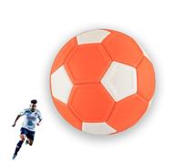 Ginddy Curve Football Ball Size 5,Soft Football Ball Indoor and Outdoor Activities Games Backyard and Lawn Boys Girls Indoor Outdoor Football Training or Game Kick Like The Pros(Orange White)