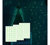 Ginddy Dark Stars for Ceiling,452 Pcs Ceiling Stars Glow in the Dark Realistic 3D Luminous Stars Wall Stickers Glow Stars for Kids Bedroom Ceiling,Mirror,Wardrobe,Bedside,Desk Lamp,and Power Switch