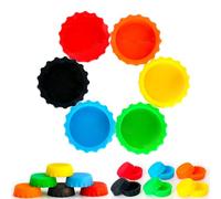 Ginddy Flaschenverschluss,24 PCS Silikon Silicone Colored Bottle Caps