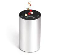 GINDECON Waterless Essential Oil Diffuser | Pure Oil Only (No Water Needed) | 3 Mist Modes + USB Charging | UK Stock (Premium Metal Silver)