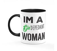 Gindepedant Women Mug One Size Black/White Funny Gin Drinker Lover Gift for Her Mum Girlfriend Wife