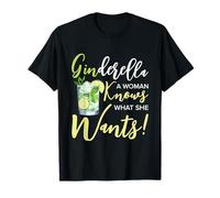 Ginderella Woman Knows What She Wants | Gin Lover T-Shirt