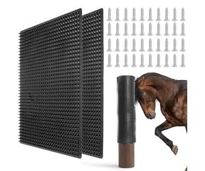 GINDOOR 2 Pack Large Livestock Scratching Brush, Horse Scratching Post Pad