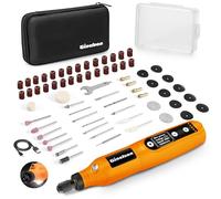GINELSON Cordless Rotary Tool, 5 Variable Speed Mini Rotary Tool Kit with 64 Accessories, 3.7V Type-C Charging Power Rotary Tool for Engraving, Sanding, Polishing, Carving, Cutting, DIY Crafts