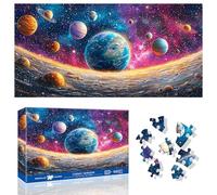 Ginfonr 1000 Piece Jigsaw Puzzles for Adults - COSMIC HORIZON, Irregular Shaped Pieces for Challenging Fun, No Dust Classic Landscape Artistic Puzzle, Gifts for Family Game Night 31.5 x 16 inch