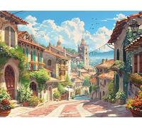 Ginfonr 5D DIY Diamond Art Painting Landscape by Number Kits Full Drill for Adults, Paint with Diamonds Art Scenery Cross Stitch Embroidery Rhinestone Craft for Home Wall Decor 12x16 Inch