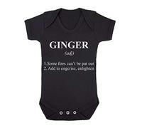 Ginger Alternative Dictionary Definition Statement Baby Grow Vest, 0-3 Months, Black
