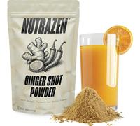 Ginger and Turmeric Shot Powder 100 Servings | Drink Supplement | Organic and Natural Ingredients No Added Sugar | Mix with Water, Juice or Tea | 100g