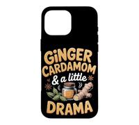 Ginger Cardamom and a Little Drama Masala Chai Tea Case for iPhone 16 Pro Max