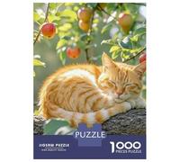 Ginger Cat 1000 Piece Sturdy Paper Personalized Cozy Jigsaw for Eco-Conscious Buyers Brain Training Puzzle Party 52x38cm/1000pcs
