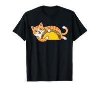 Ginger cat and Taco Mexican Food Lover T-Shirt
