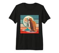 Ginger cat Mirror Reflection Tiger self-Perception Strength Premium T-Shirt