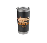Ginger Cat Mom Funny Cute Lazy Orange Tabby Cat Lover Stainless Steel Insulated Tumbler