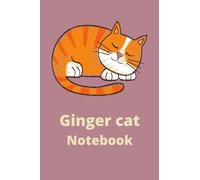 ginger cat notebook pink background: Pretty Kawaii Cat Notebook/Journal Gift, 120 Pages,6*9, Soft Cover,Matte Finish