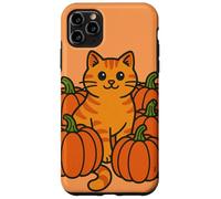 Ginger Cat Pumpkin Patch for Halloween Case for iPhone 11 Pro Max