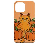 Ginger Cat Pumpkin Patch for Halloween Case for iPhone 13 Pro Max