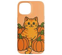 Ginger Cat Pumpkin Patch for Halloween Case for iPhone 15