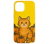 Ginger Cat Pumpkin Patch for Halloween Case for iPhone 15