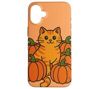 Ginger Cat Pumpkin Patch for Halloween Case for iPhone 16 Plus