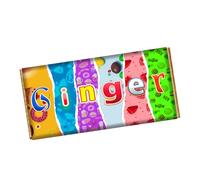 Ginger Chocolate Bar Wrapper Novelty Funny Gift on Birthday Christmas Valentines CH-9074 (with chocolate bar (100g))