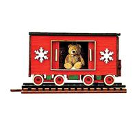 Ginger Cottages Santa’S North Pole Express Box Car Ornaments for Christmas Tree
