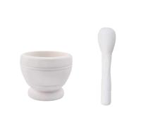 Ginger Crusher,Spice Grinder Garlic Spice Herb Resin Mortar Pestle Set Cooking Tools Supplies Grinding(White)