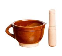 Ginger Crusher,Spice Old Fashioned Ceramic Garlic Grinder Household Garlic Pounder Pestle Set Grinding