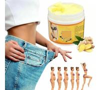 Ginger Fat Burning Anti-cellulite Full Body Slimming Cream, Ginger Body Massage Cream Slim Cream for Shaping Waist, Hot Massage Cream, 30g/bottle (1pcs)