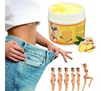Ginger Fat Burning Anti-Cellulite Full Body Slimming Cream, Ginger Body Massage Cream Slim Cream for Shaping Waist, Hot Massage Cream, for All Skin Types (1)