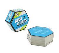 Ginger Fox Best Guess Card Games for Adults and Kids, Quick-Thinking Travel Games, Fast-Paced Fun Family Games for Game Nights, Parties, and More, Ages 8+, 80 Cards