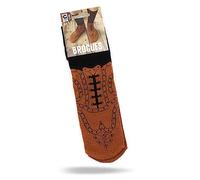 Ginger Fox Brogue Shoes Style Funny Socks. Classic Flip Flop Socks for Everyday Wear. Novelty Gifts for Family and Friends. UK Size 5-11