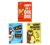 GINGER FOX Calm Your Tit, Don't Be A Dik Dik, And Giant Beaver Tiny As Card Game Set
